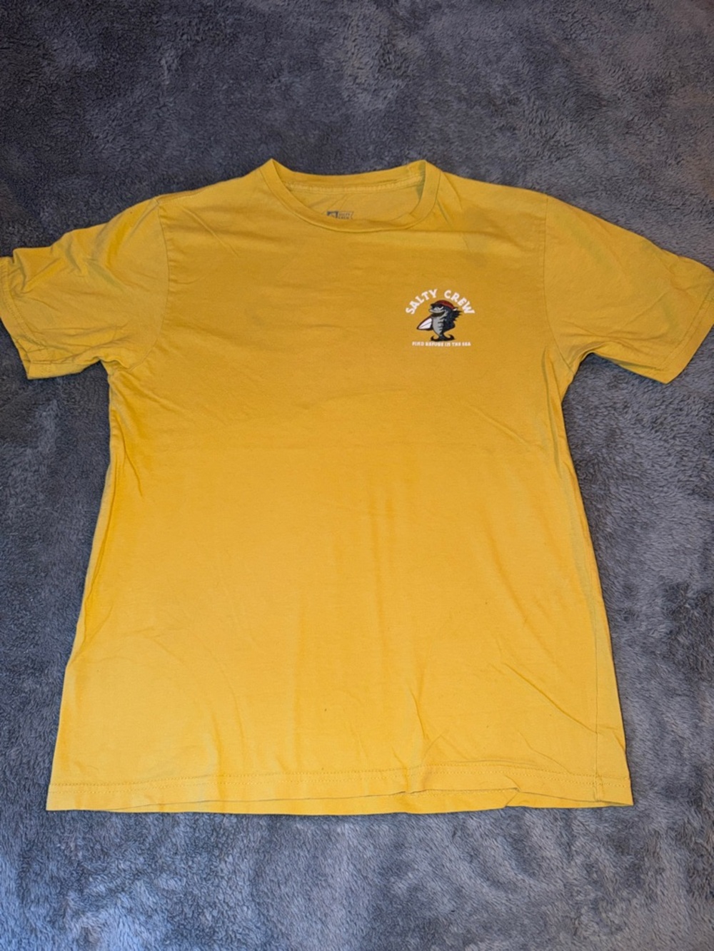Salty Crew Mustard Yellow Short Sleeve Graphic Tee